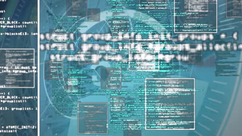 5G Technology with Futuristic Data Displays and Scanning