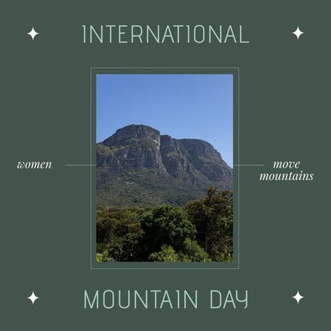 celebrating international mountain day landscape - Download Free Stock Templates Pikwizard.com