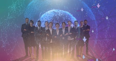 Diverse Business Team with Global Digital Connections - Download Free Stock Images Pikwizard.com