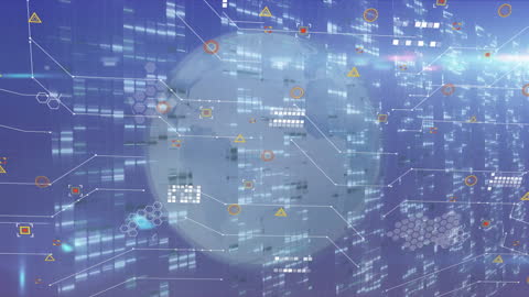 Abstract Digital Data Visualization on Global Grid