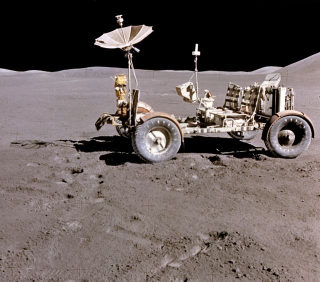 Apollo 15 Lunar Roving Vehicle on Lunar Surface, Expanding Exploration - Download Free Stock Images Pikwizard.com