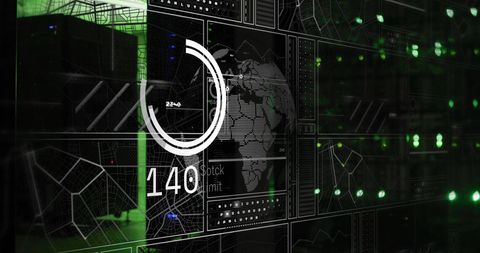 Futuristic Digital Interface with Global Data Analytics Design - Download Free Stock Images Pikwizard.com