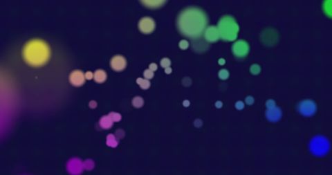 Vibrant Colorful Bokeh Lights Against Dark Night Background - Download Free Stock Images Pikwizard.com
