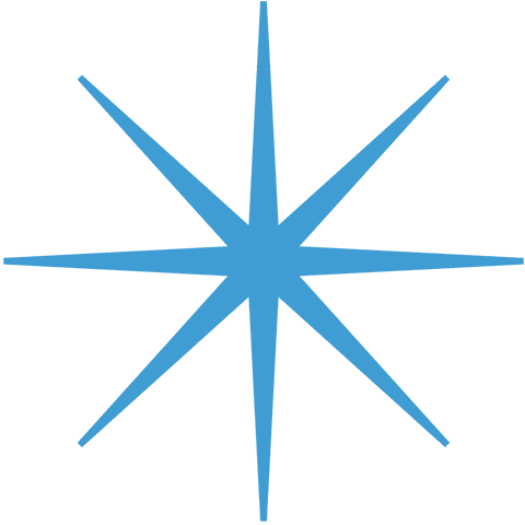 Transparent Blue Eight-Pointed Star Icon with Copy Space - Download Free Stock Videos Pikwizard.com