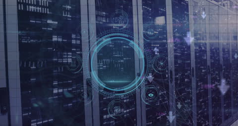 Digital Interface Overlay with Data Servers in Background