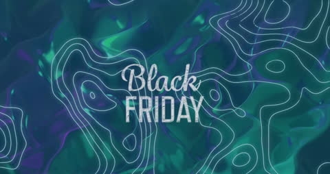 Dynamic Black Friday Sale Promotional Banner with Moving Lines