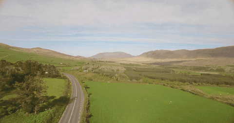 transparent rural road winding through verdant countryside - Download Free Stock Videos Pikwizard.com