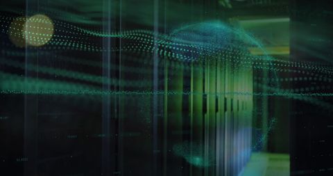 Conceptual Data Processing Overlay Servers Background - Download Free Stock Images Pikwizard.com