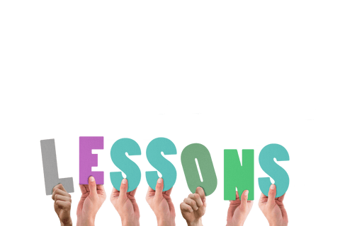 hands holding lessons text on transparent background - Download Free Stock Videos Pikwizard.com
