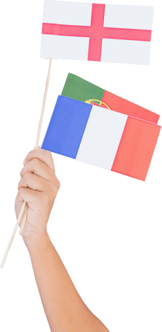 transparent hand holding uk, italy, and france flags - Download Free Stock Videos Pikwizard.com