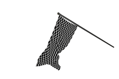 iconic black and white checker flag on transparent background - Download Free Stock Videos Pikwizard.com