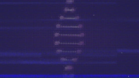 Digital DNA Sequence with Glitch Effect in Cyber Space