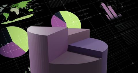 Futuristic Data Visualization with Computer Graphics - Download Free Stock Images Pikwizard.com