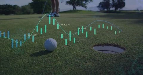 Golf and Financial Strategy Fusion on Putting Green Dynamic Visual