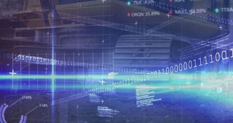 Futuristic Data Stream Flowing in Urban Environment - Download Free Stock Images Pikwizard.com