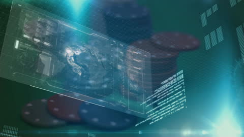 Digital Data Processing over Casino Chips