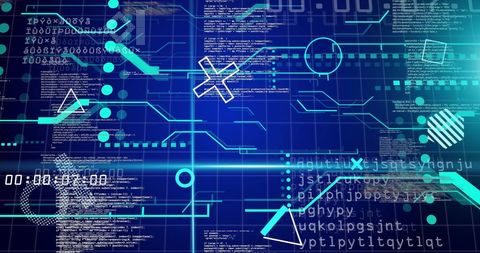 Abstract Digital Data Network Visualization with Codes - Download Free Stock Images Pikwizard.com