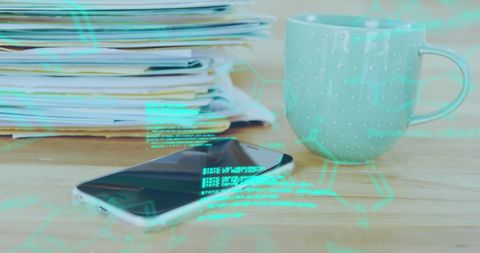 Digital Data Integration Over Papers and Smartphone - Download Free Stock Images Pikwizard.com