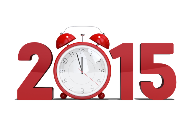 Red Alarm Clock with 2015 Text on Transparent Background, Isolated Vector Illustration - Download Free Stock Videos Pikwizard.com