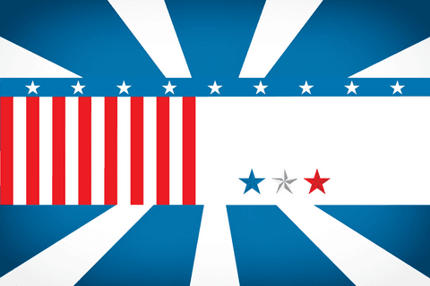 Abstract American Flags Illustration on Transparent Background - Download Free Stock Videos Pikwizard.com