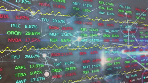 Digital Financial Market Analysis with Stock Ticker Projections