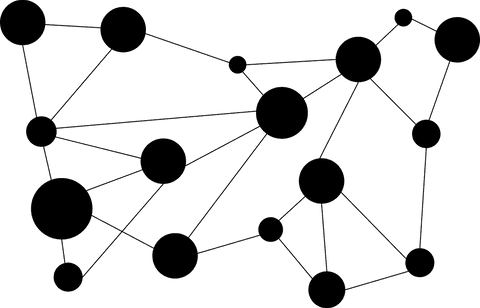 molecular network connection of black spheres on transparent background - Download Free Stock Videos Pikwizard.com