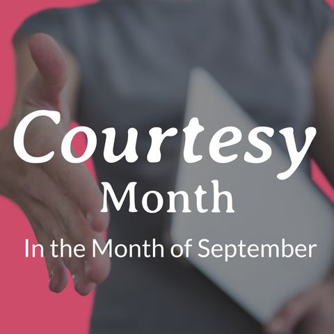 Celebrating Courtesy Month in September with a Handshake - Download Free Stock Templates Pikwizard.com
