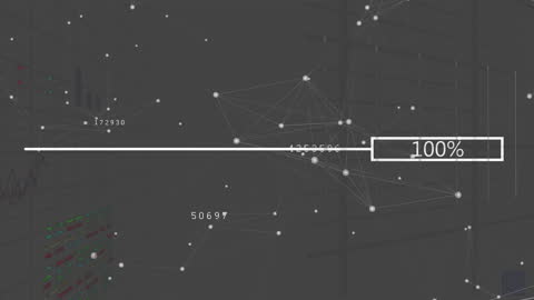 Digital Network Connections with Data Processing Concept