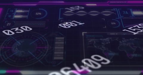 Futuristic Digital Interface Abstract with Data Streams - Download Free Stock Images Pikwizard.com