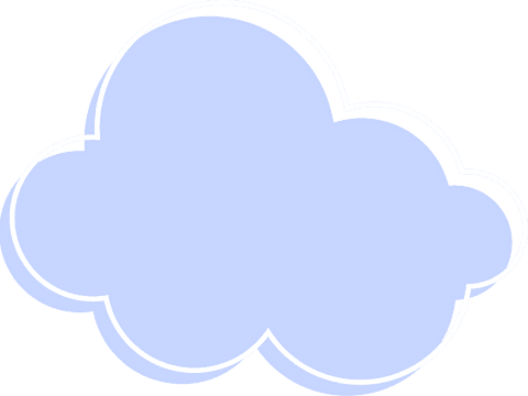 whimsical light blue cloud floating on transparent background - Download Free Stock Videos Pikwizard.com