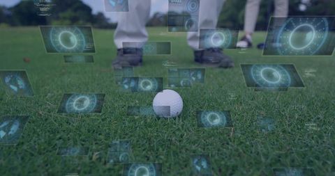 High-Tech Golf Playing with Holographic Data Overlays