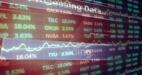 Financial Data Processing Display in Digital Interface - Download Free Stock Images Pikwizard.com