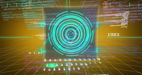 Futuristic Digital Data Interface and Scanning Technology - Download Free Stock Images Pikwizard.com