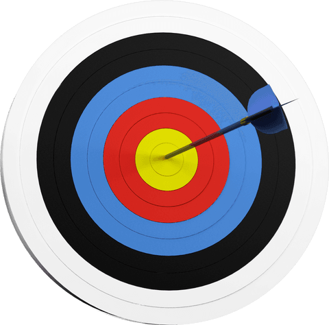 transparent archery target with arrow illustrating precision - Download Free Stock Videos Pikwizard.com