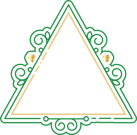 green triangle with clovers on transparent background for st patrick's day - Download Free Stock Videos Pikwizard.com