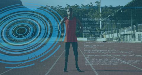 Innovative Athlete Training with Digital Data Insights - Download Free Stock Images Pikwizard.com