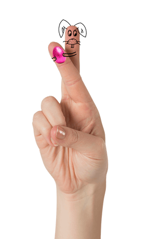 Transparent Hand with Rabbit Decor Holding Easter Egg - Download Free Stock Videos Pikwizard.com