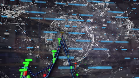 Futuristic Financial Data and Global Network Visualization