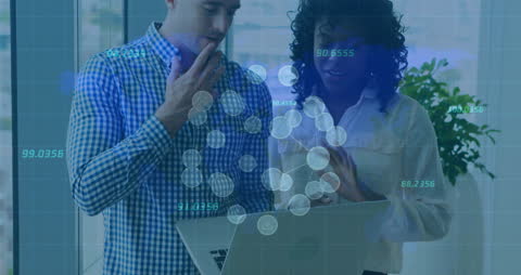 Diverse Professionals Collaborating on Global Data Analytics