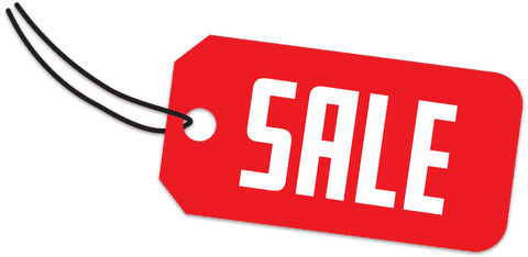 Bold Sale Tag on Transparent Background Vector Illustration