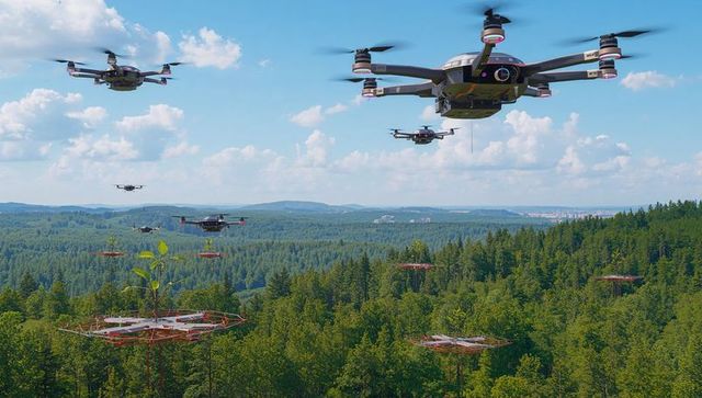 Drones managing forest restoration with technology and care