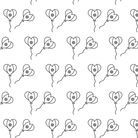 heart balloons seamless pattern transparent background - Download Free Stock Videos Pikwizard.com