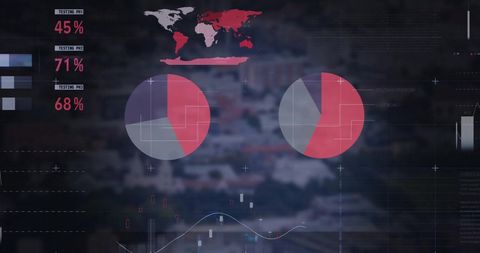 Global Data Processing with Overlay Conceptual Graphics - Download Free Stock Images Pikwizard.com