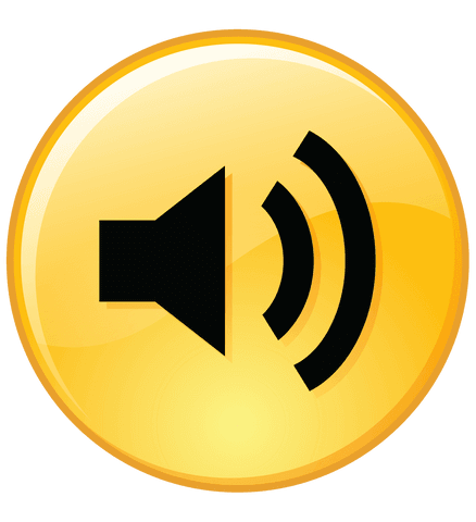 digital yellow sound icon with transparent background - Download Free Stock Videos Pikwizard.com