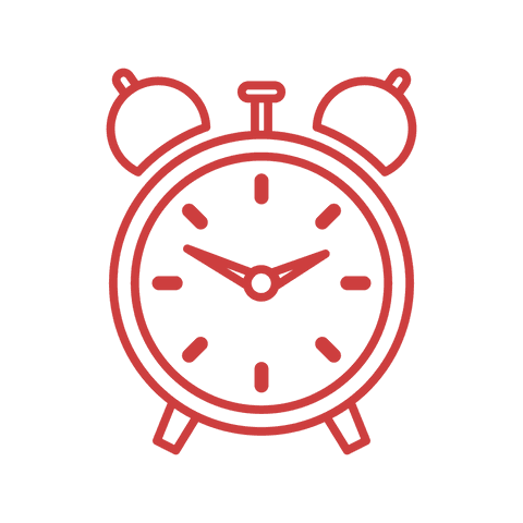 Red Alarm Clock Vector Illustration with Transparent Background - Download Free Stock Videos Pikwizard.com