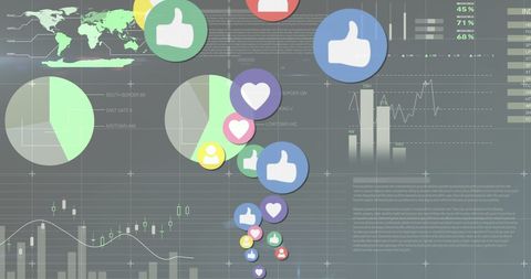 Digital Social Media Engagement and Data Analytics Concept - Download Free Stock Images Pikwizard.com
