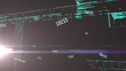 Abstract Digital Data Processing Glitch Animation