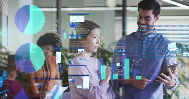 Business Analysts Discussing Data Insights and Growth Charts in Office - Download Free Stock Images Pikwizard.com