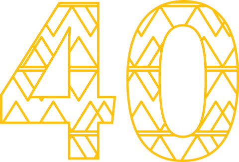 Yellow Patterned Number 40 on Transparent Background - Download Free Stock Videos Pikwizard.com