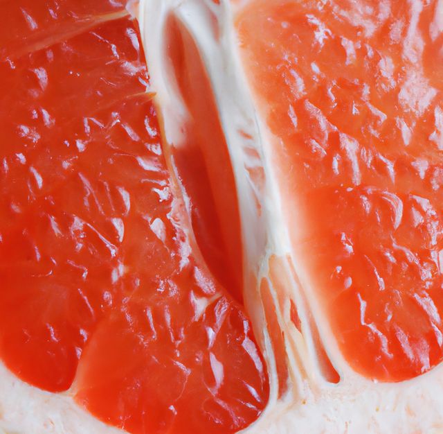 Close-Up of Fresh Juicy Red Grapefruit Half - Download Free Stock Images Pikwizard.com